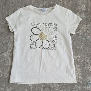 Mayoral White Floral Kids T-Shirt